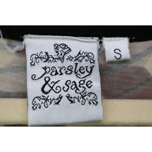 Parsley & Sage Long Sleeve Tunic Top-Size Small-Art to Wear-Boho-Hippie - Picture 5 of 9